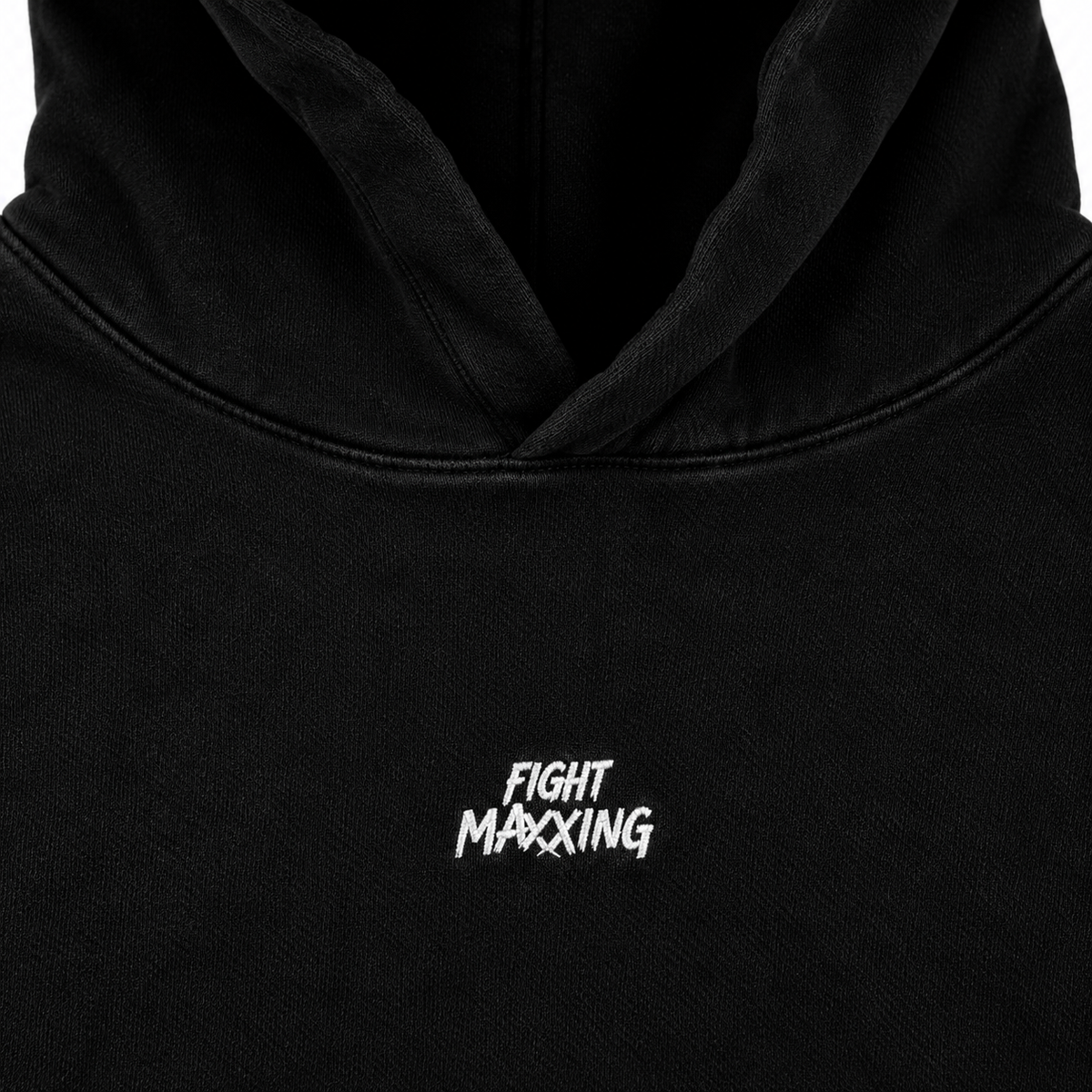 Fight Maxxing Oversized Hoodie — Black