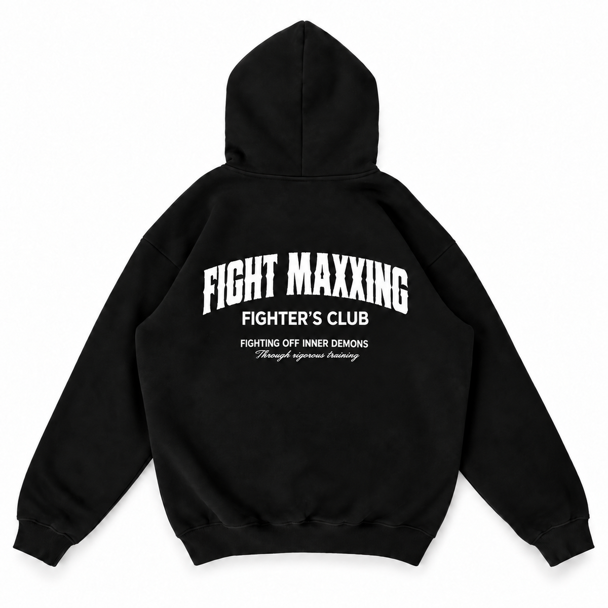 Fight Maxxing Rigorous Training Hoodie — Black