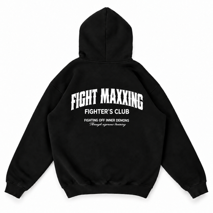 Fight Maxxing Rigorous Training Hoodie — Black