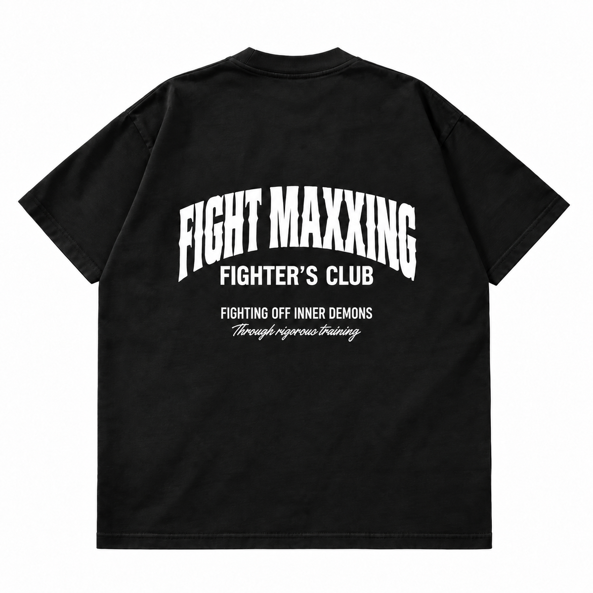 Fight Maxxing Rigorous Training Tee — Black
