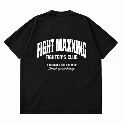 Fight Maxxing Rigorous Training Tee — Black