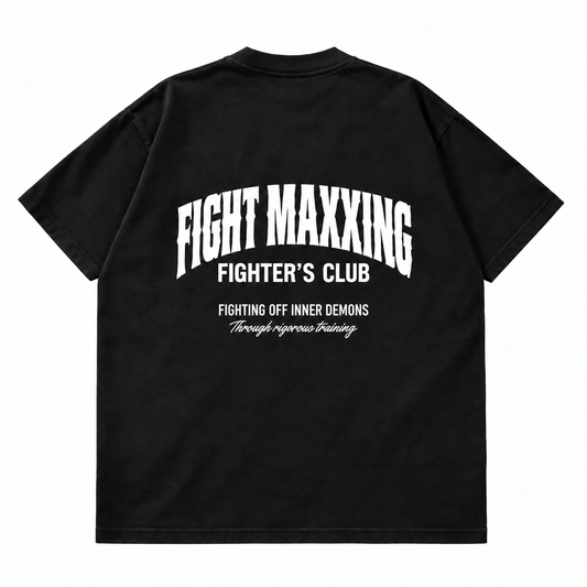 Fight Maxxing Rigorous Training Tee — Black