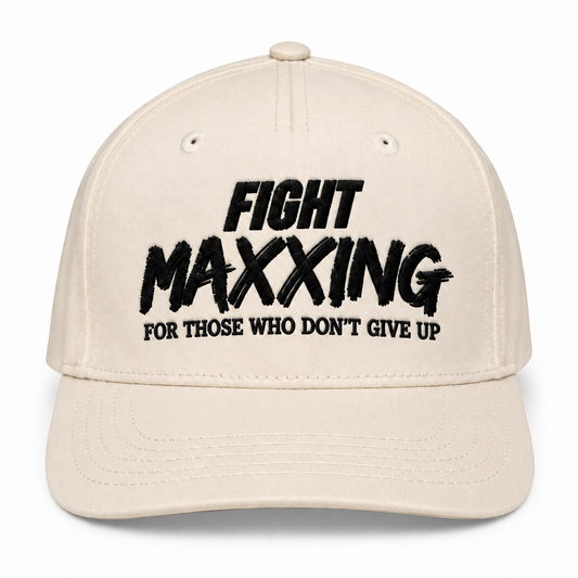 Fight Maxxing 5-Panel Snapback — Bone
