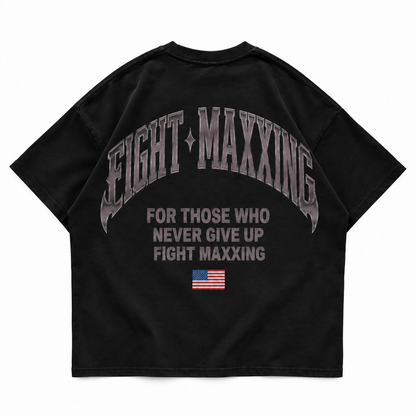 Fight Maxxing Chrome Tee — Blackout