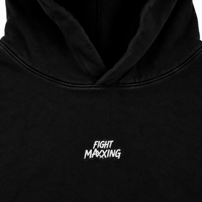 Fight Maxxing Oversized Hoodie — Black